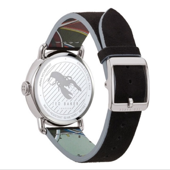 *NEW* Mens Ted Baker Tomcooa suede Strap Watch - Picture 3 of 3